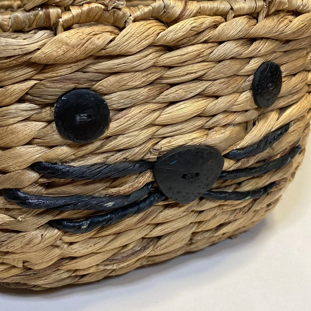 Crate&Barrel Whimsically Cute and Rustic Bunny Basket with Adorable Detailing 🐰